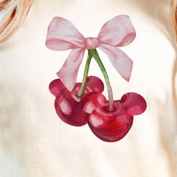 Cherry T-Shirt, Valentines Day Cherry Shirt - Picture 2 of 3